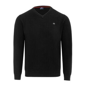 Giorgio Mens Polyester V Neck Sweater / Black
